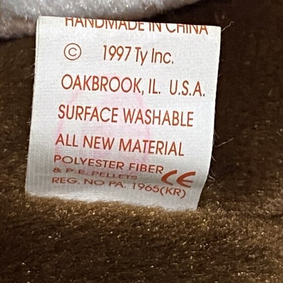 Retired Vintage Ty Beanie Babies Set Stretch And Scoop Dated 1996 & 1997 - Picture 7 of 9